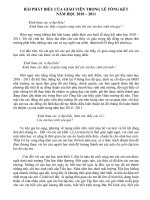 Phát biểu TK 10 11 của giáo viên