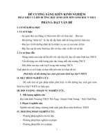 De cuong SKKN Sinh hoc THCS