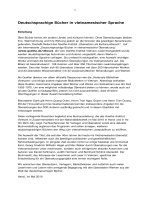 Deutschsprachige Bücher in vietnamesischer Sprache