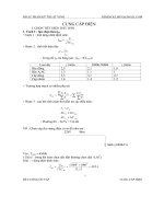 Bài tập cung cấp điện đầy đủ