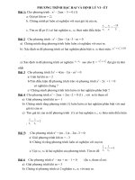 Bai tap ve phuong trinh bac hai và Vi   et