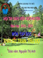 Bài giảng tiếng việt 5 tuần 20 bài thái sư trần thủ độ 