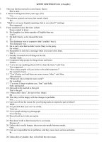 Bai tap bien doi cau thi tuyen lop 10 + Key