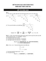 DE  THI CUA BO GD  Toan THCS Nam  2003