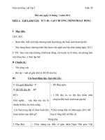 Giáo án tiếng việt 5 tuần 20 bài lập chương trình hoạt động 