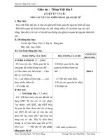 Giáo án tiếng việt 5 tuần 20 bài cách nối các vế câu ghép bằng quan hệ từ3 