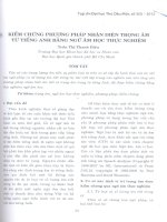 kiểm chứng phương pháp nhận diện trọng âm từ tiếng anh bằng âm ngữ học thực nghiệm