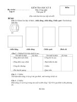 đề kiểm tra công nghệ 8 học kỳ II ma trận đáp án