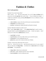 ielts speaking fashion and clothes