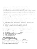 Ôn tập chương Nitơ  Photpho