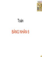 Toán: Bảng nhân 6