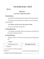 Giáo án tiếng việt 5 tuần 20 bài lập chương trình hoạt động6 