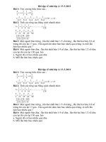 Bài dành cho học sinh giỏi khối 4( Toàn )