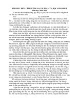 Phát biểu HS tổng kết 2010 2011