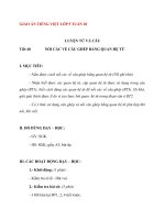 Giáo án tiếng việt 5 tuần 20 bài cách nối các vế câu ghép bằng quan hệ từ5 