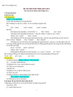 Tổng hợp kiến thức tiếng anh lớp 9