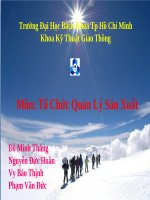 bài thuyết trình môn Tổ Chức Quản Lý Sản Xuất