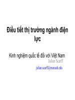 Điều tiết thị trường ngành điện lực