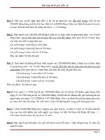 bài tập thời giá tiền tệ