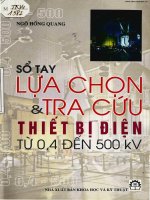 Sổ tay lựa chọn và  tra cứu thiết bị điện từ 0 4 đến 500 kv