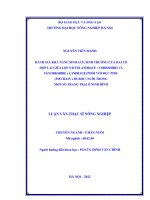 Đánh giá khả năng sinh sản, sinh trưởng của hai tổ hợp lai giữa lợn nái f1 (landrace x yorkshire) và f1 (yorkshirre x landrace) phối với đực fidu (pietrain x duroc) nuôi trong một số trang trại ở ninh bình 