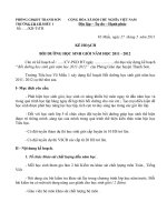 Kế hoạch BDHSG năm học 2011 2012