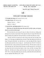 Dẫn chương trình tổng kết năm hoc 2010 2011