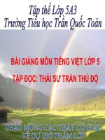 Bài giảng tiếng việt 5 tuần 20 bài thái sư trần thủ độ2 
