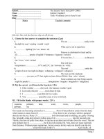 de thi anh 9 hkII va on vao lop 10