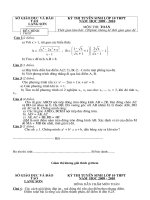 Bộ đề thi chính thức vào 10 Lạng Sơn(Có đ/a chi tiết)(hot)