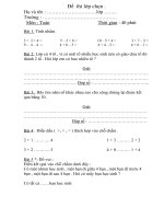 De thi chon HSG lop 1 Thien nga