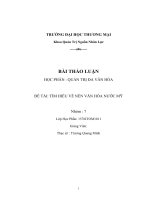 Văn hóa nước Mỹ Quản trị đa văn hoá