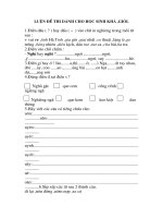 Đề luyện thi học sinh kkhá giỏi