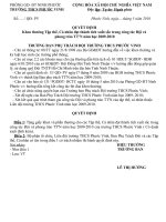 Bàn giao học sinh sinh hoạt hè