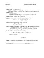 Một số bai toán ôn tập cho lớp 12