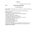 Tuần 1: HDTH Cơ thể chúng ta