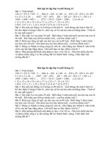 Bài tập ôn tập lớp 4( Toàn )