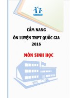 CẨM NANG ÔN LUYỆN TRUNG HỌC PHỔ THÔNG 2016