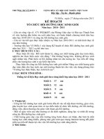 Kế hoạch Bồi dưỡng học sinh giỏi năm học 2011 2012