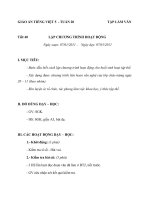 Giáo án tiếng việt 5 tuần 20 bài lập chương trình hoạt động4 