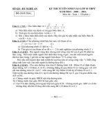 de thi tuyen vao lop 10 THPT  năm học 2010   2011