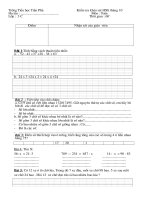 Đề thi khảo sát HSG khối 3.T10.