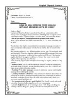 How do you improve your  English without spending lots of money