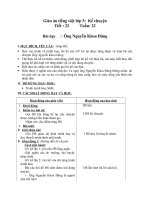 Giáo án tiếng việt 5 tuần 22 bài kể chuyện ông nguyễn khoa đăng 