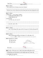 Đề thi học sinh giỏi Toán lớp 2