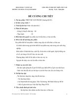 ĐỀ CƯƠNG CHI TIẾT THIẾT kế sản PHẨM QUẦN áo 