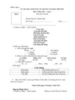 Đề thi HSG tiếng việt cấp trường năm hoc 2010   2011