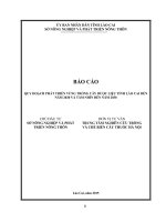QUY HOẠCH PHÁT TRIỂN VÙNG TRỒNG CÂY DƯỢC LIỆU TỈNH LÀO CAI ĐẾN NĂM 2020 VÀ TẦM NHÌN ĐẾN NĂM 2030