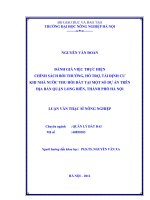 Đánh giá việc thực hiện chính sách bồi thường, hỗ trợ, tái định cư khi nhà nước thu hồi đất tại một số dự án trên địa bàn quận long biên, thành phố hà nội 
