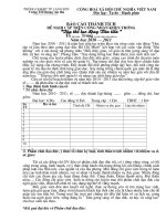 MẪU BÁO CÁO THÀNH TÍCH VÀ ĐỀ NGHỊ CẤP TRÊN KHEN THƯỞNG (CỦA TỔ)